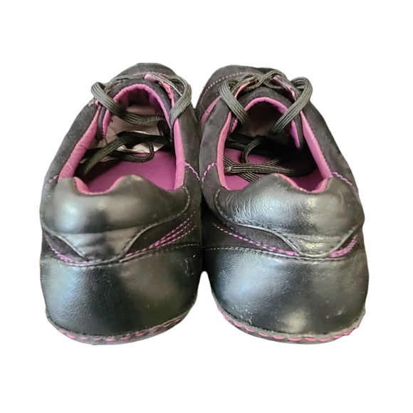 Cole Haan Size 7B Women's Air Astra Lace-Up Purple Black Suede Fashion Sneakers - Picture 3 of 9